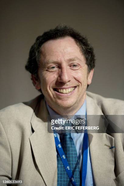 Guy Wormser, Director of the Accelerateur Linéaire Laboratory at Orsay , poses during a press conference on July 26, 2010 in Paris, during the 35th...