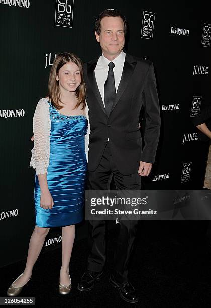 Actor Bill Paxton and daughter Lydia Paxton arrive at the 13th Annual Costume Designers Guild Awards with presenting sponsor Lacoste held at The...