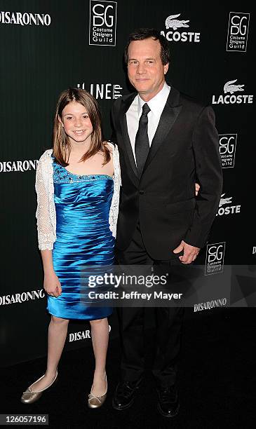 Bill Paxton and daughter Lydia Paxton attend the 13th Annual Costume Designers Guild Awards at The Beverly Hilton hotel on February 22, 2011 in...