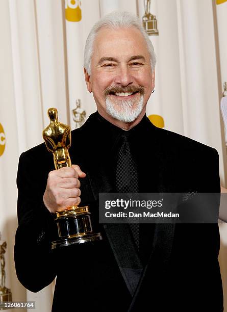 Rick Baker winner of the award for Best Makeup for 'The Wolfman'poses in the press room at the 83rd Annual Academy Awards held at the Kodak Theatre...