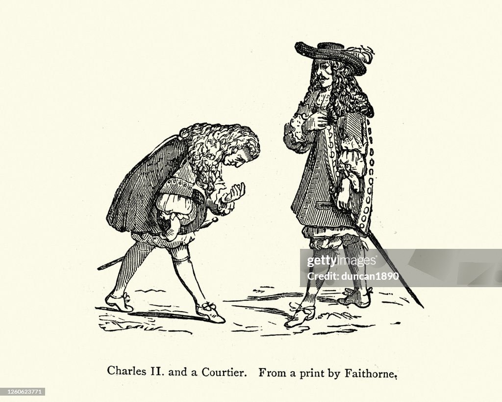 King Charles II of England and a Courtier