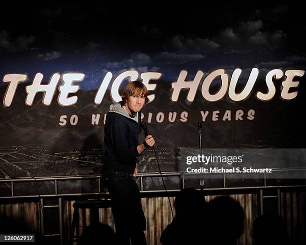 Comedian Rob O'Reilly performs at The Ice House Comedy Club on February 17, 2011 in Pasadena, California.