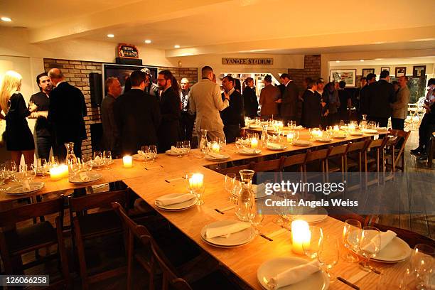 General view of atmosphere at the Friends N Family Dinner at The Jack Warner Estate on February 10, 2011 in Los Angeles, California.