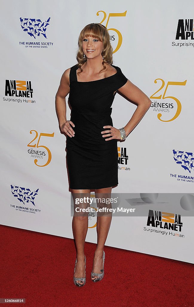 Genesis Renton Kristen Renton arrives at The 25th Anniversary Genesis Awards at the ...