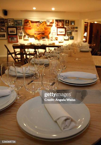 General view of atmosphere at the Friends N Family Dinner at The Jack Warner Estate on February 10, 2011 in Los Angeles, California.