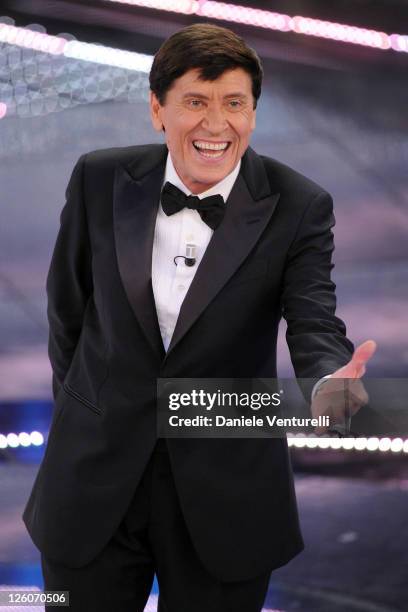 Gianni Morandi attends the 61th Sanremo Song Festival at the Ariston Theatre on February 17, 2011 in San Remo, Italy.