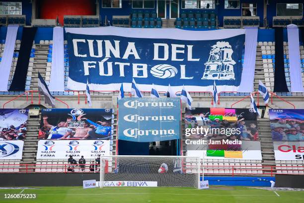 General view prior to the 1st round match between Pachuca and America as part of the Torneo Guard1anes 2020 Liga MX at Hidalgo Stadium on July 27,...