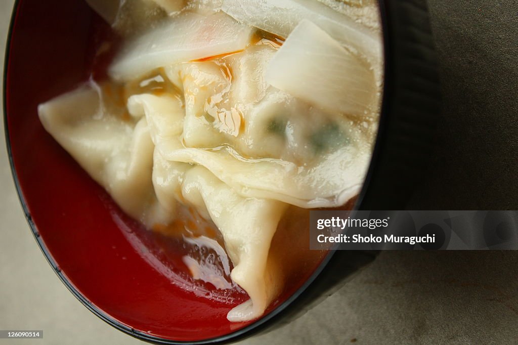 Dumpling soup