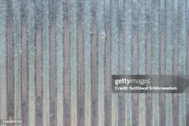 full frame shot of galvanized metal roofing - corrugated metal 個照片及圖片檔