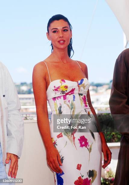 Monica Bellucci attends the 55th Cannes Film Festival in May 2002, in Cannes, France.