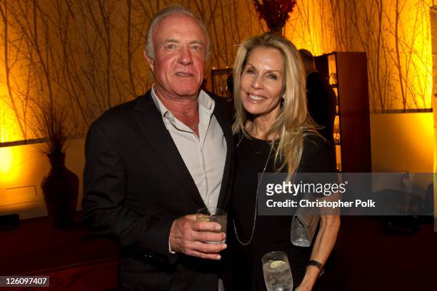 James Caan and wife Linda Caan celebrate their favorite destination at the LA premiere of "Mexico: The Royal Tour" at JW Marriott Los Angeles at L.A....