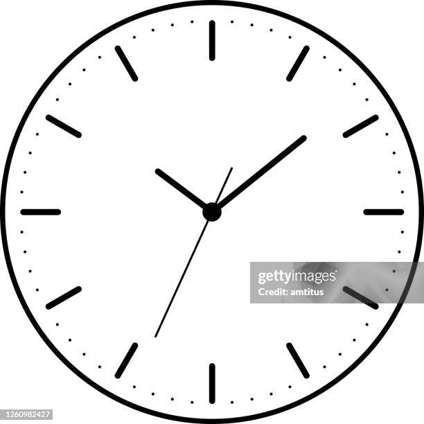 ilustraciones, imágenes clip art, dibujos animados e iconos de stock de reloj mínimo - reloj de pared