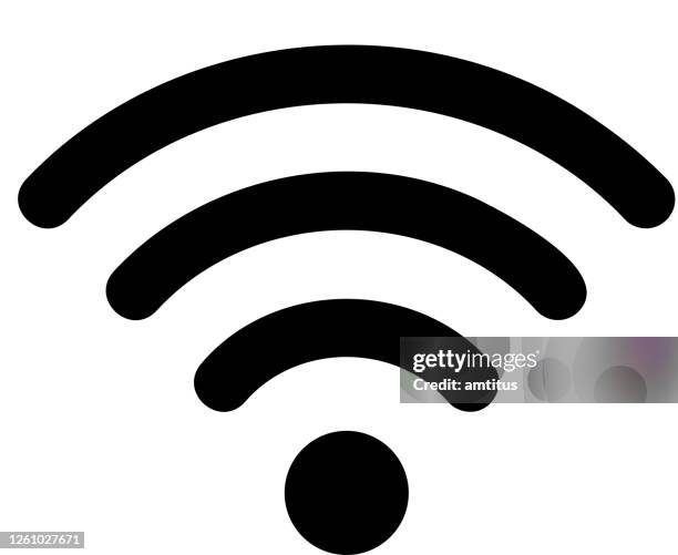 stockillustraties, clipart, cartoons en iconen met wifi-pictogram - wifi