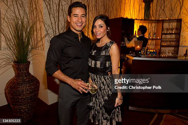 Mario Lopez and Courtney Laine Mazza celebrate their favorite destination at the LA premiere of "Mexico: The Royal Tour" at JW Marriott Los Angeles...