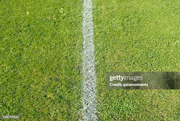 end zone - football pitch top view stock pictures, royalty-free photos & images