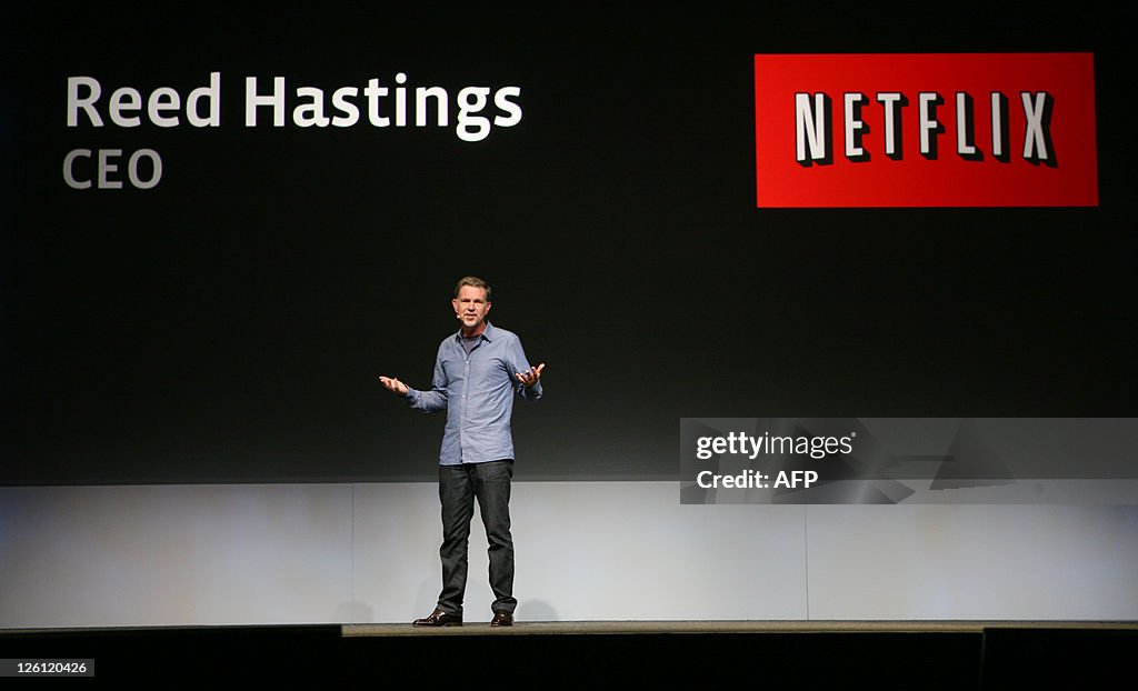 Netflix CEO Reed Hastings joins a keynot