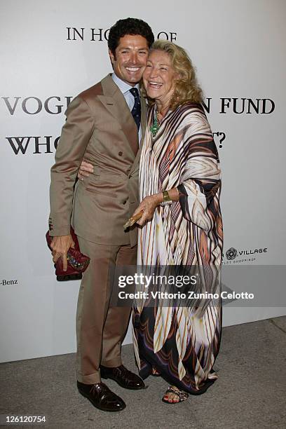 Matteo Marzotto and Marta Marzotto attend The Vogue Fashion Fund Who Is On Next? party dring Milan Fashion Week Womenswear Spring/Summer 2012 at...