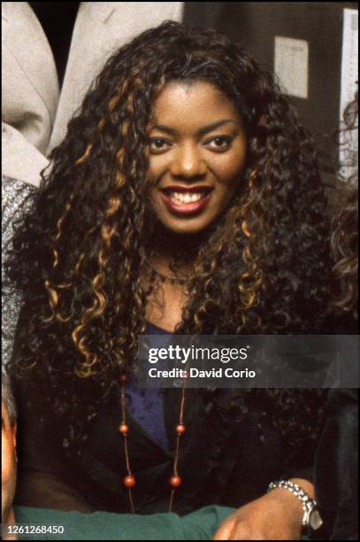 Denise Johnson at NBC TV Studios, NYC 20 July 1996.