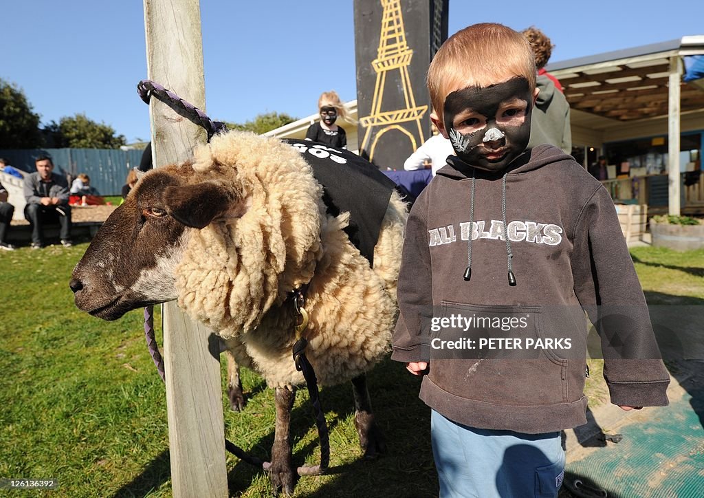 Three year-old All Black fan Cody Griffi