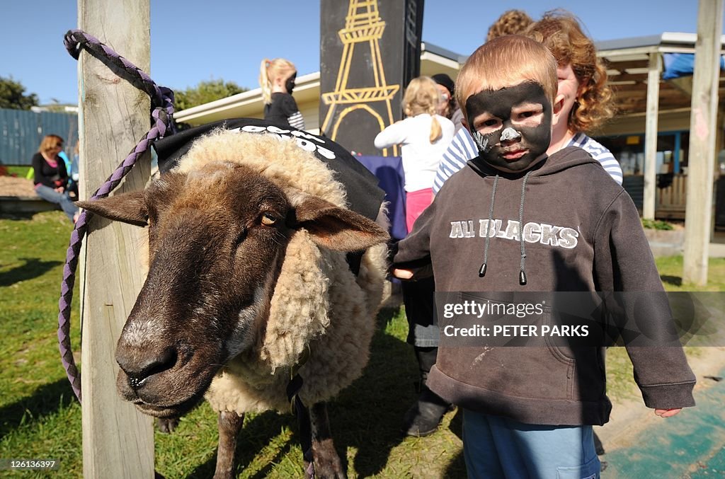 Three year-old All Black fan Cody Griffi