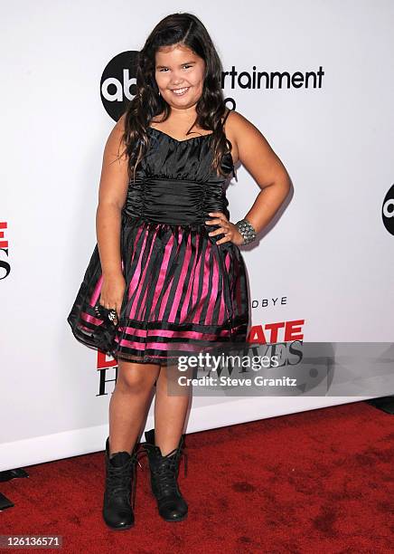 Madison De La Garza attends Disney ABC Television Group Hosts "Desperate Housewives" Final Season Kick-Off Party on September 21, 2011 in Universal...