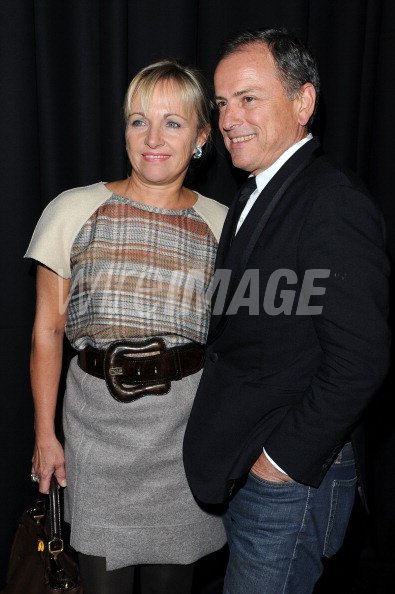 Michael Burke CEO of Fendi and his wife attend the Fendi O Fan di