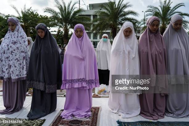 Muslims gather to perform the Eid Al-Adha prayer at at the Islamic Centre of Thailand, in Bangkok, Thailand, 29 June 2023. Eid al-Adha is the holiest...