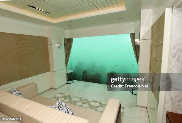 General view of the Floating Seahorse Villa on July 28, 2020 in Dubai, United Arab Emirates. The US$5-billion project, originally launched in 2008,...