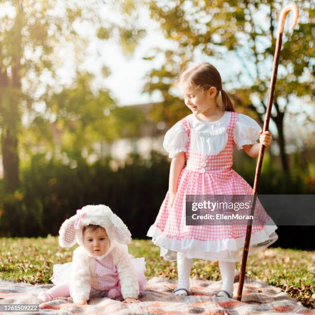 halloween party - bo peep stock pictures, royalty-free photos & images
