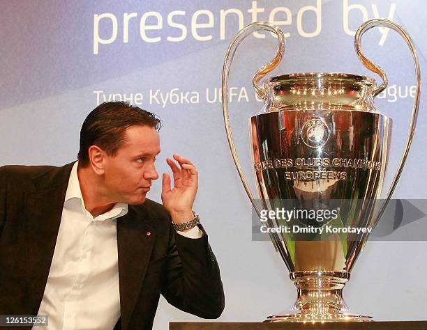 Dmitri Alenichev during the UEFA Champions League Trophy Tour 2011 on September 23, 2011 in Moscow, Russia.