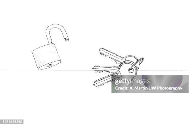 Locker Key Drawing Lock And Key Drawing Photos and Premium High Res Pictures - Getty Images
