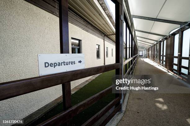 View of Cornwall Airport Newquay, where Virgin Orbit is seeking to provide launches from a Spaceport using a modified Boeing 747-400 aircraft called...