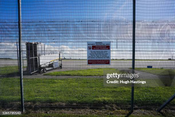 View of Cornwall Airport Newquay, where Virgin Orbit is seeking to provide launches from a Spaceport using a modified Boeing 747-400 aircraft called...