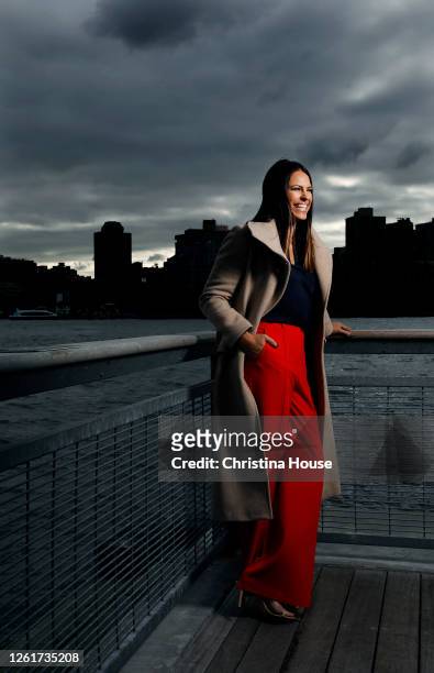 Olympian and softball player, Jessica Mendoza is photographed for Los Angeles Times on October 28, 2019 in New York City. PUBLISHED IMAGE. CREDIT...