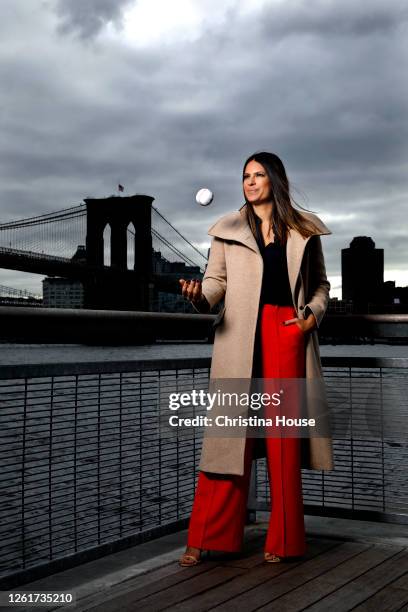 Olympian and softball player, Jessica Mendoza is photographed for Los Angeles Times on October 28, 2019 in New York City. PUBLISHED IMAGE. CREDIT...