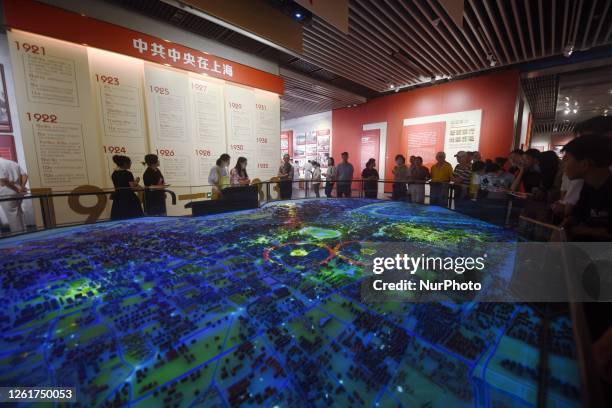 Citizens and tourists visit the Site of the first National Congress of the Communist Party of China in Shanghai, June 28, 2023. Recently, with the...