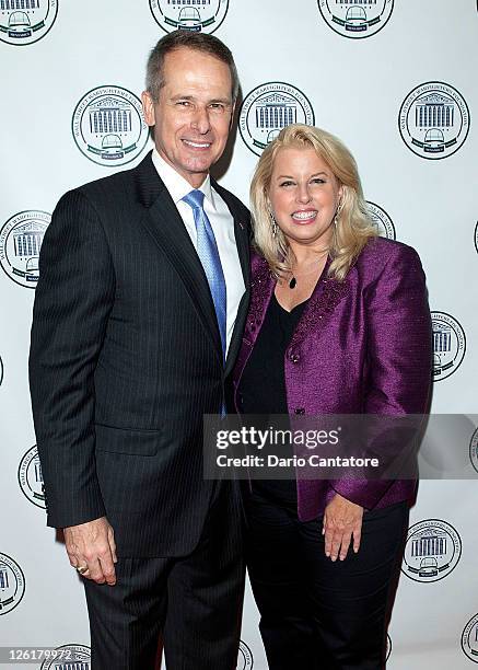 Retired General Peter Pace, 16th Chairman of the Joint Chiefs of Staff and guest attends the 2nd annual Wall Street Warfighters Foundation Charity...