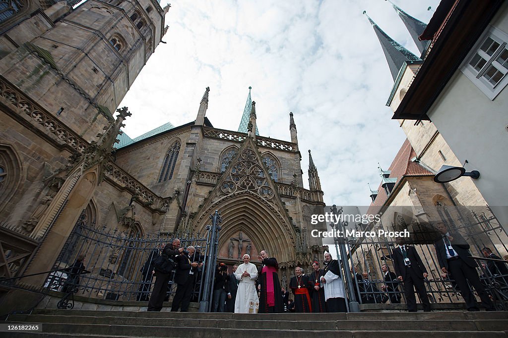 Pope Benedict XVI Visits Erfurt