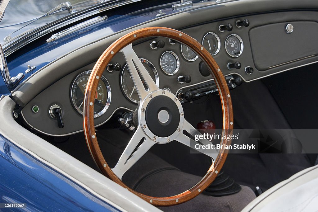 Heritage Dashboard of Sports Car