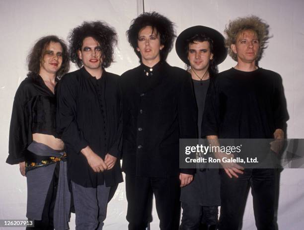 The Cure attends Sixth Annual MTV Video Music Awards on September 6, 1989 at the Universal Ampitheater in Universal City, California.