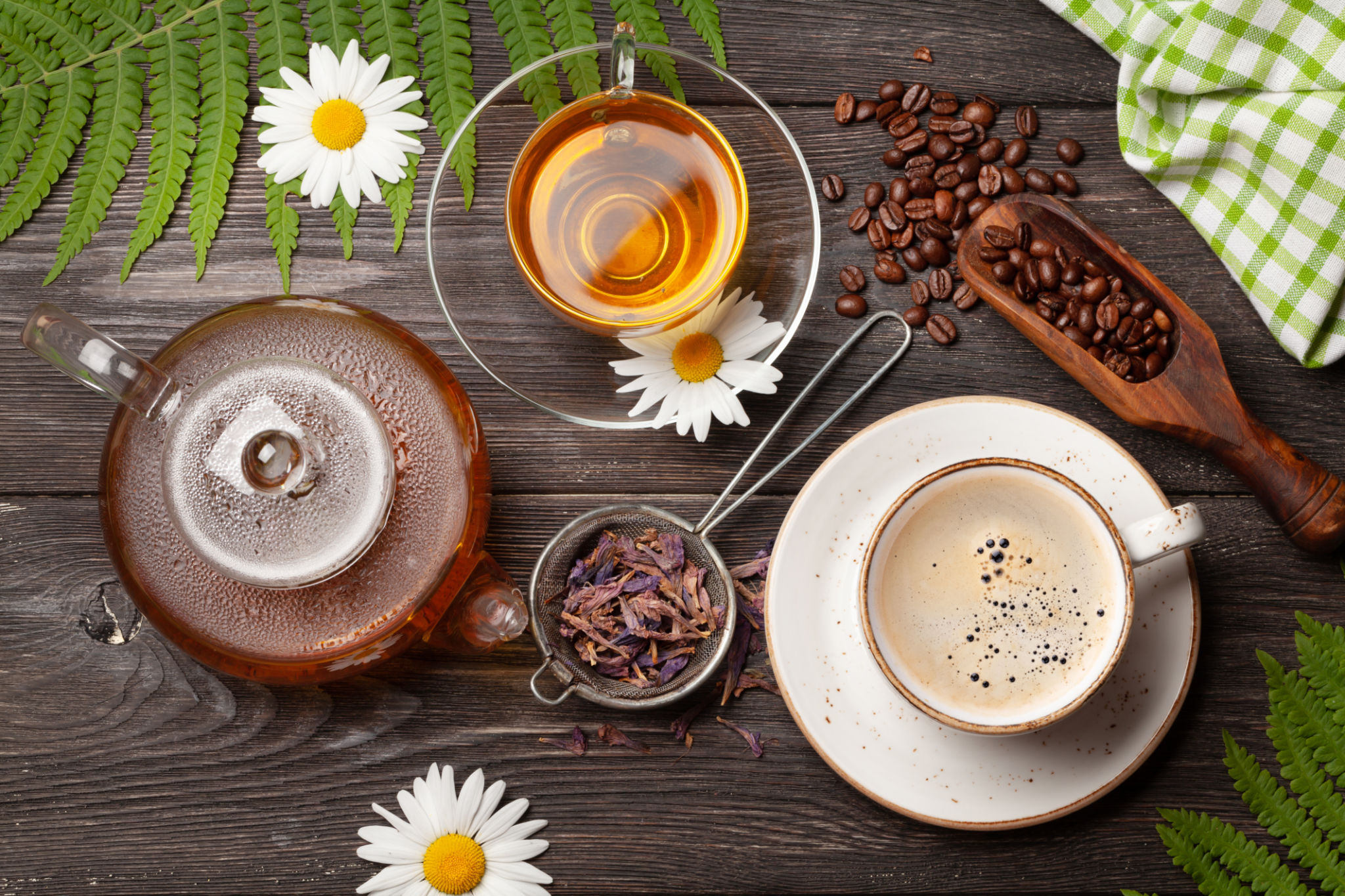 tea and food
