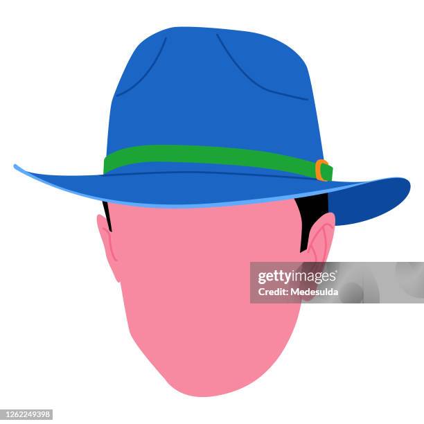 fedora man - black market stock illustrations