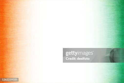 Grunge crepe paper textured vector tricolour faded background with three vertical bands in orange or saffron, white and green colours Grunge crepe paper textured vector tricolour faded background with three vertical bands in orange or saffron, white and green colours