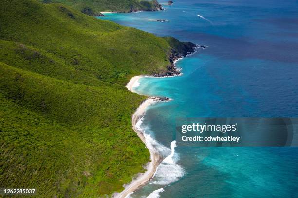 luftaufnahme von st. maarten - saint martin stock-fotos und bilder