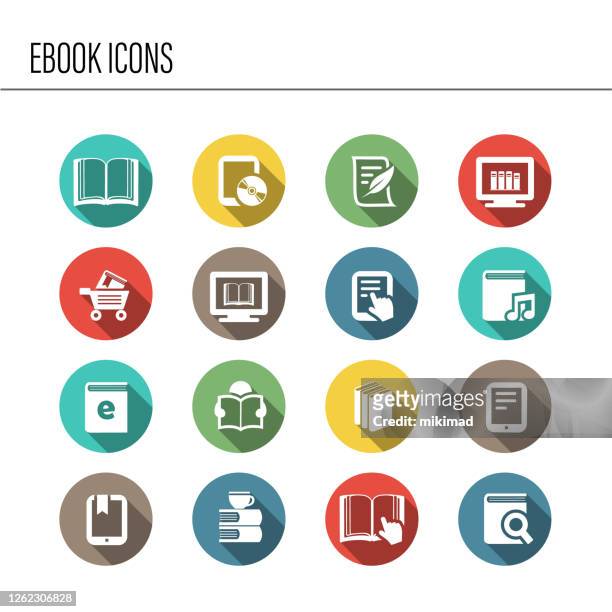 ilustraciones, imágenes clip art, dibujos animados e iconos de stock de iconos de libros - enciclopedia