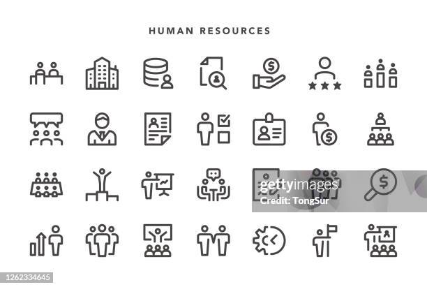 human resources icons - verherrlichung stock-grafiken, -clipart, -cartoons und -symbole