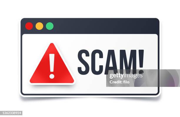 ilustraciones, imágenes clip art, dibujos animados e iconos de stock de advertencia de estafa - interception icon