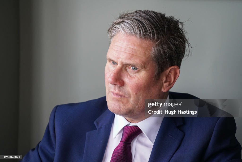 Keir Starmer Visits Seafront Tourist Businesses in Falmouth To Discuss The Impact Of Covid-19