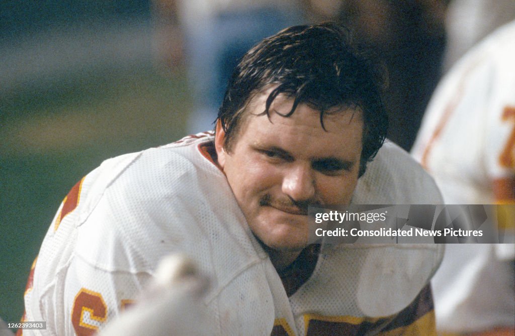 Redskins' Butz On The Bench
