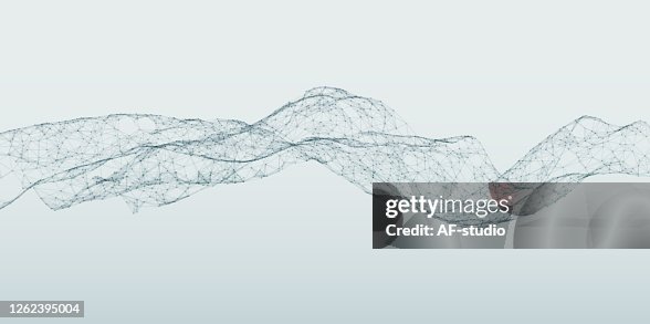 Abstract Science Technology Background Network Particle Illustration 3d ...